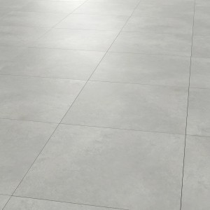 Graue 60x60 cm Feinsteinzeug Bodenfliese Urban mit matter Oberfläche in Betonoptik.