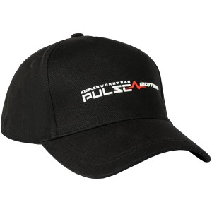 Schwarze Kübler Pulse Daily Baseball Cap aus Baumwolle, Arbeitskleidung mit Logo.