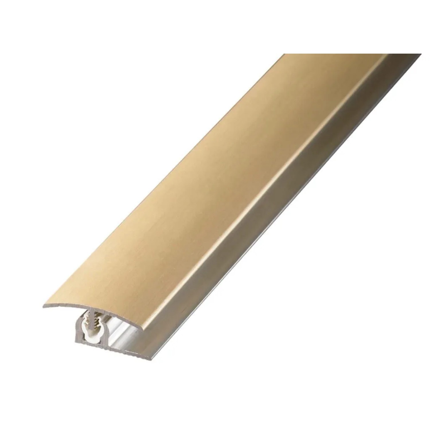 Proline Abschlussprofil PROVARIOclip Universal Aluminium Eloxiert Champagne Gebürstet 2,8 cm Breit 100 cm Lang Inhalt 1