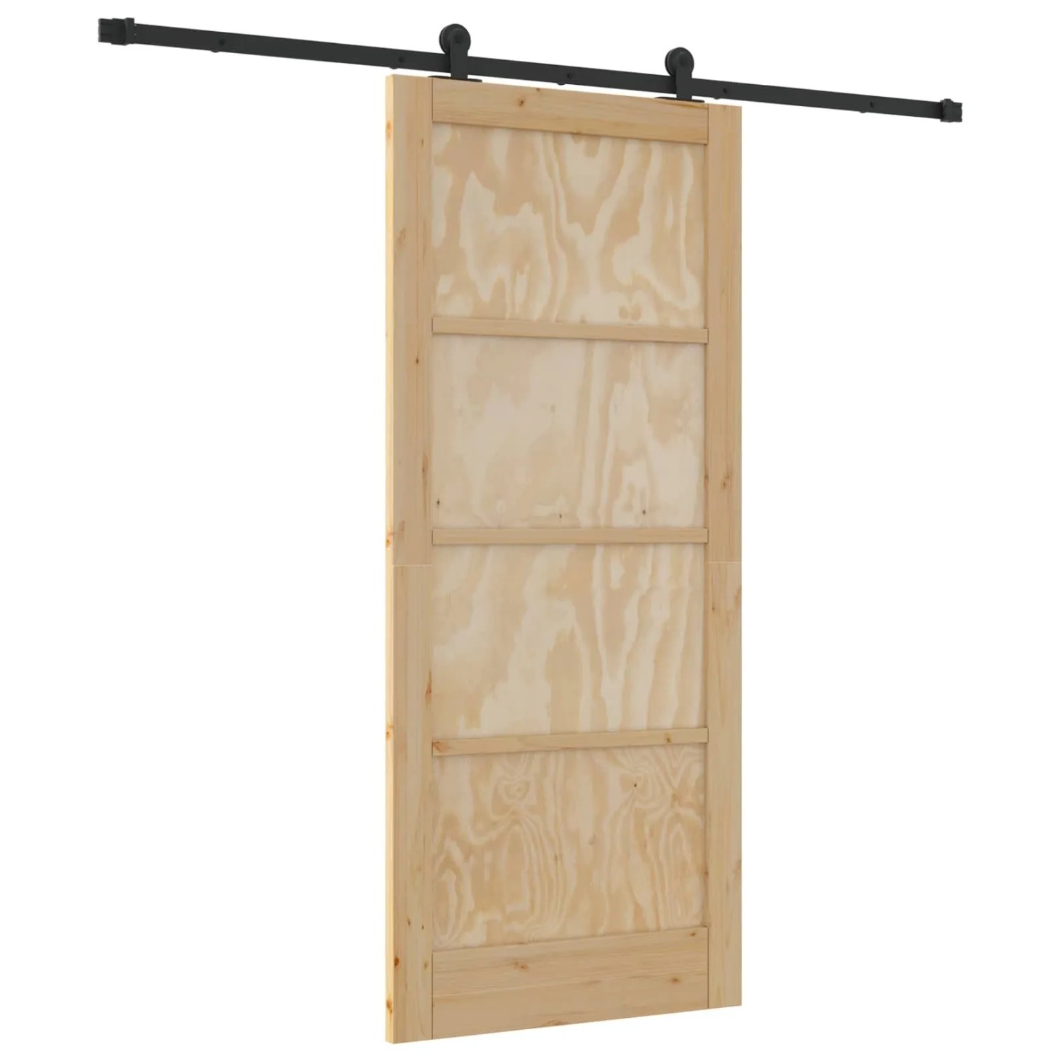 vidaXL Schiebetür ORKDAL Natur 86 x 198,5 cm Massives Kiefernholz 3445501