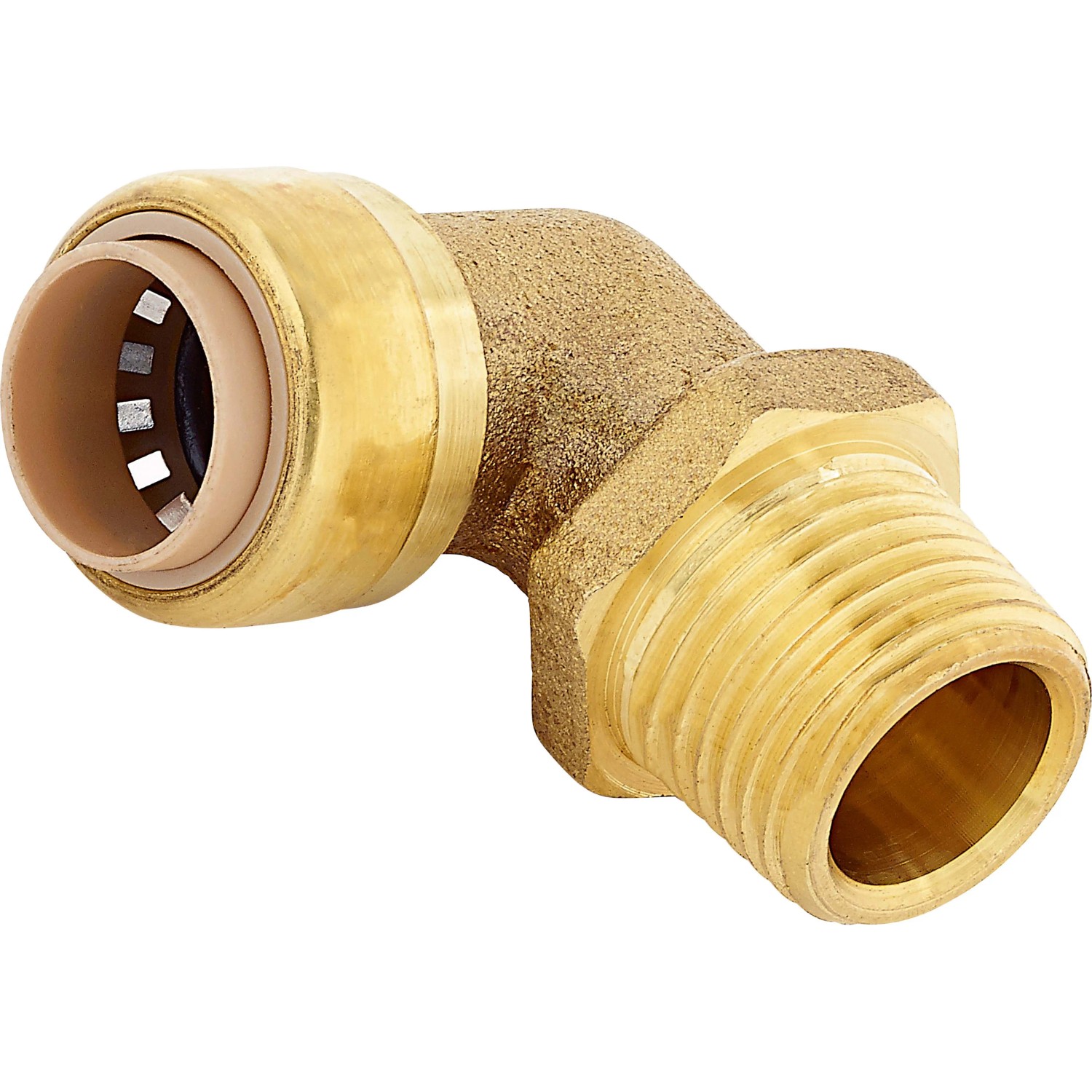 Steck-Winkel Ø 15 mm x 21 mm (R 1/2) Messing