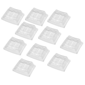 10er Set transparente Silikon Abdeckungen für Wippschalter, Schutz vor Staub und Spritzwasser.