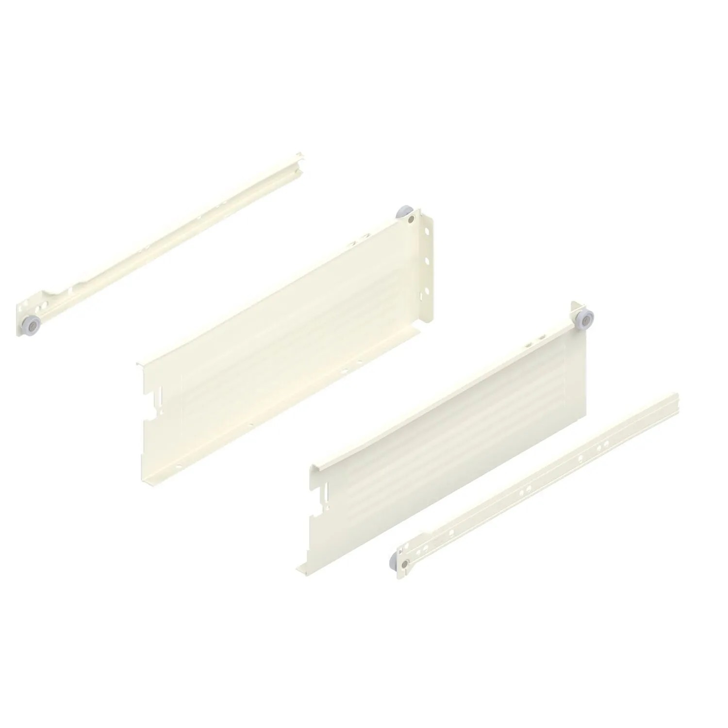 Blum Zarge Metabox H 320 Schraubversion Teilauszug Nennlänge 350 mm Cremeweiß