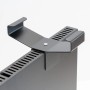 Vasner Standfüße für Konvi Hybrid-Infrarotheizung, Metall schwarz, Detailansicht.