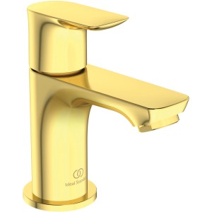 Ideal Standard Connect Air Standventil in gebürstetem Gold für Waschbecken.