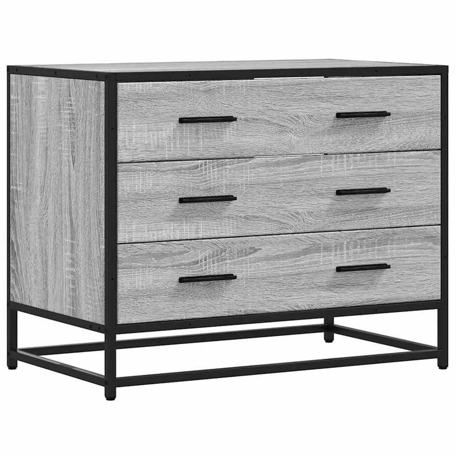 vidaXL Schubladenschrank Grau Sonoma 70x41x56 cm Holzwerkstoff 849077