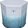 Bestway Lay-Z-Spa Eisbad Glacial Dip, aufblasbarer, runder Whirlpool mit Abdeckung und Eismuster.