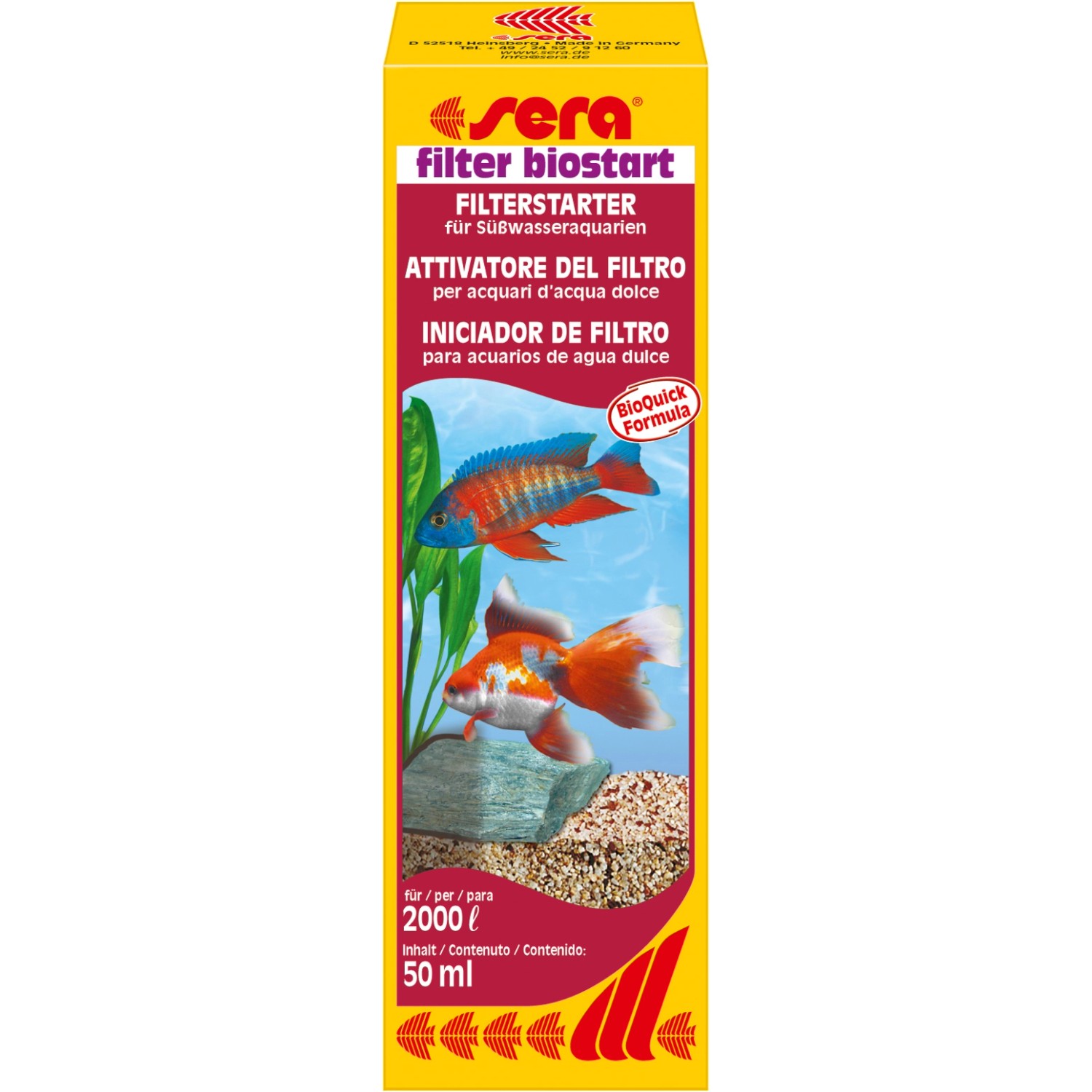 Sera Aquarium Filterstarter Filter Biostart 50 ml