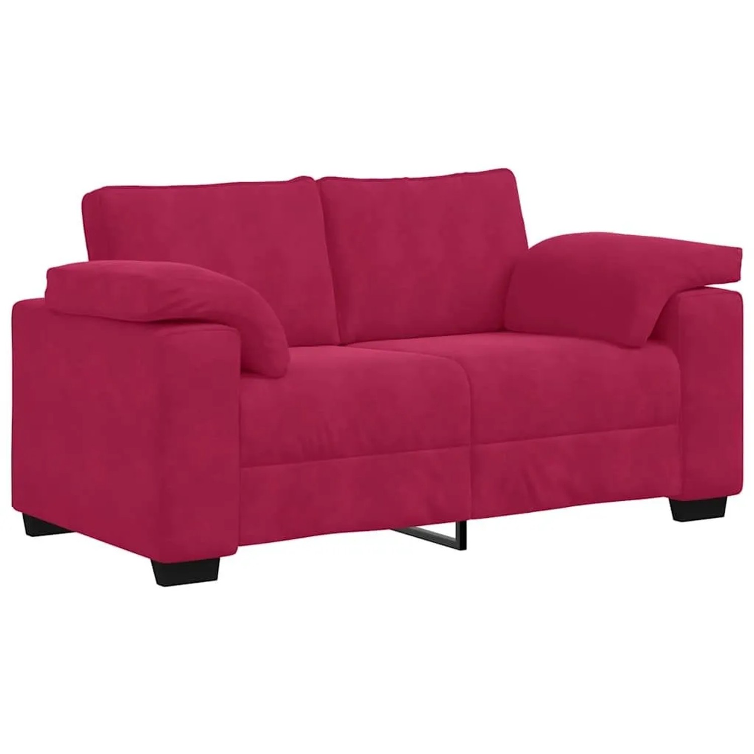 vidaXL Zweisitzer-Sofa Weinrot 120 cm Samt 4105261 günstig online kaufen