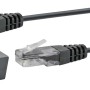 Schwaiger Steckeradapter mit Modemkabel TAE/DSL für Router und Telefondose.