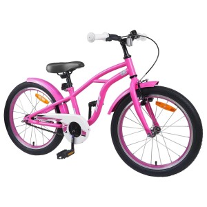 vidaXL Kinderfahrrad 22 Zoll 7-12 Dunkelrosa 42009695