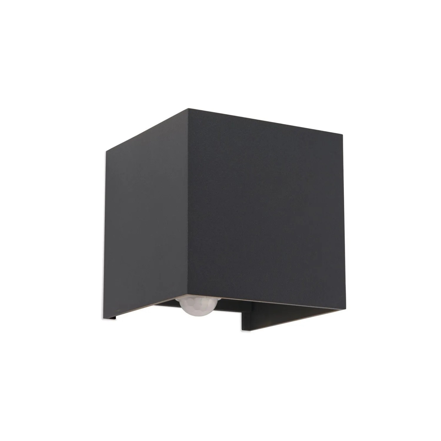 Orion Leuchten LED Außen Wandleuchte mit Sensor 10 x 10 cm 3000K 700lm 13W Anthrazit