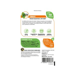 Samentüte GROW by OBI Tomaten Rio Grande: Buschtomate mit birnenförmigen, roten Früchten.