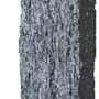 Schiefer-Palisade, oxid-schwarz, 200x12x10 cm, beidseitig gesägt, zur Gartengestaltung.