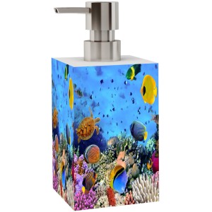 Sanilo Seifenspender Ocean mit Unterwasserwelt-Motiv für Bad & Küche.