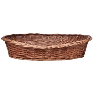 vidaXL Hundebett aus Weide Natur 90 cm 170340