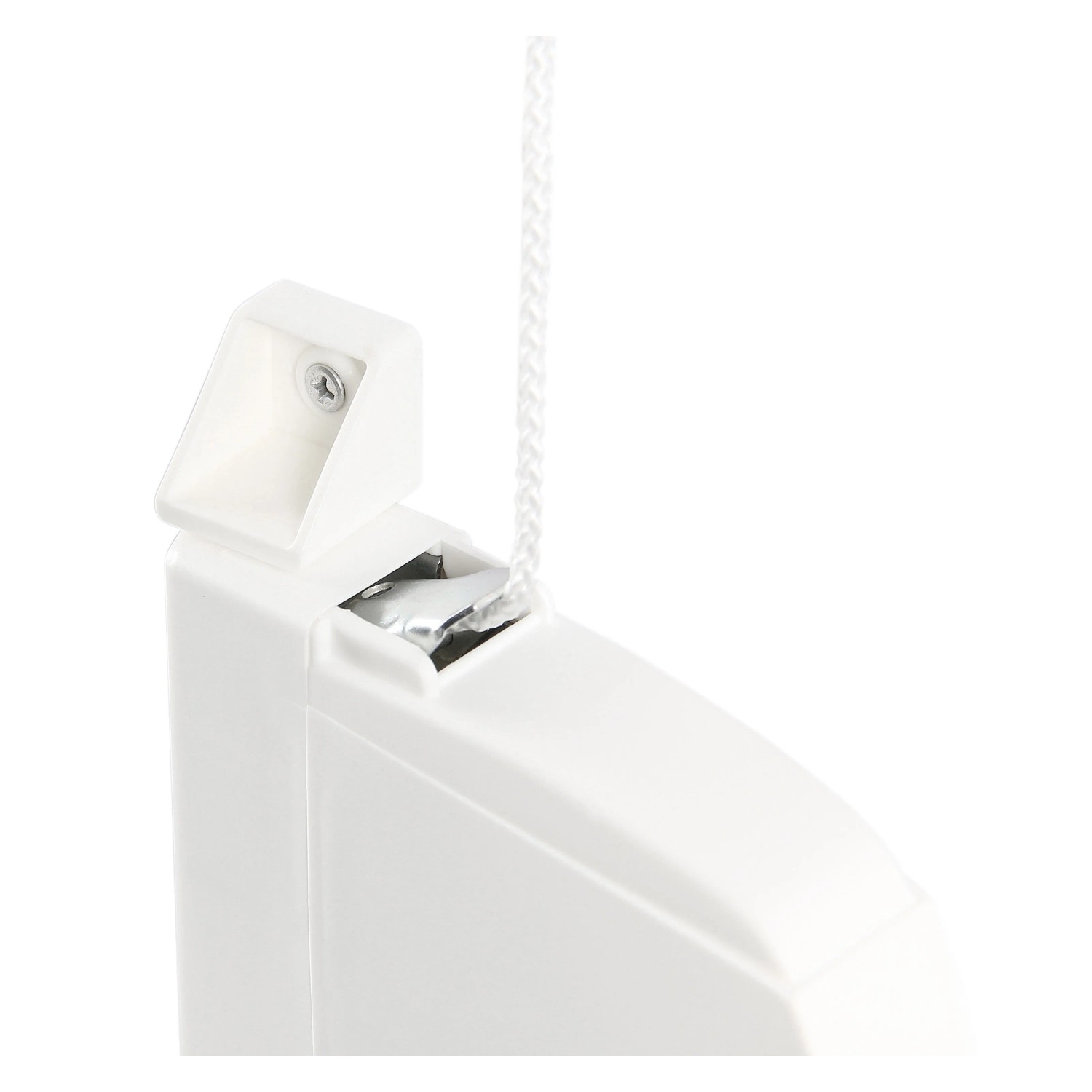 Weißer Gaviota Aufputz Schnurwickler mit 5m Schnur für Rollladensteuerung.