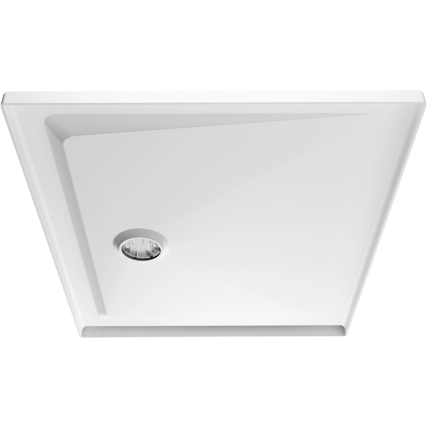 Rechteckige, extraflache, weiße Breuer Duschwanne Classic Line, 140x90 cm, mit Ablauf.