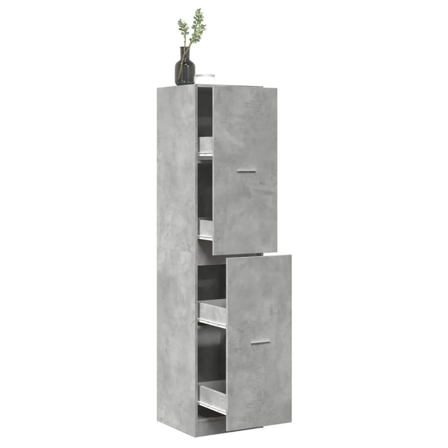 vidaXL Apothekerschrank Betongrau 40x41x174,5 cm Holzwerkstoff 3309648_2