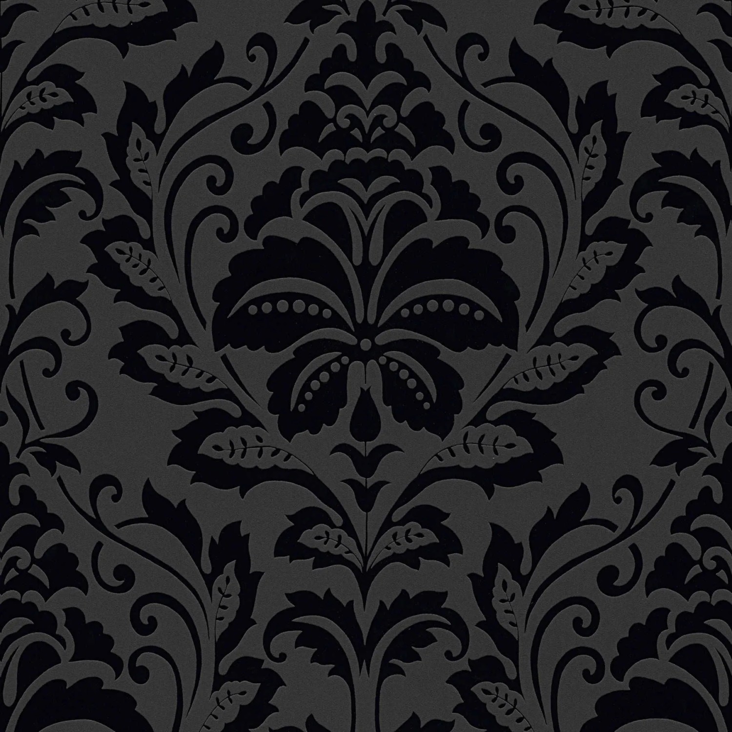 Tadessi Tapete Ornament M1-No.22 Vliestapete in Schwarz