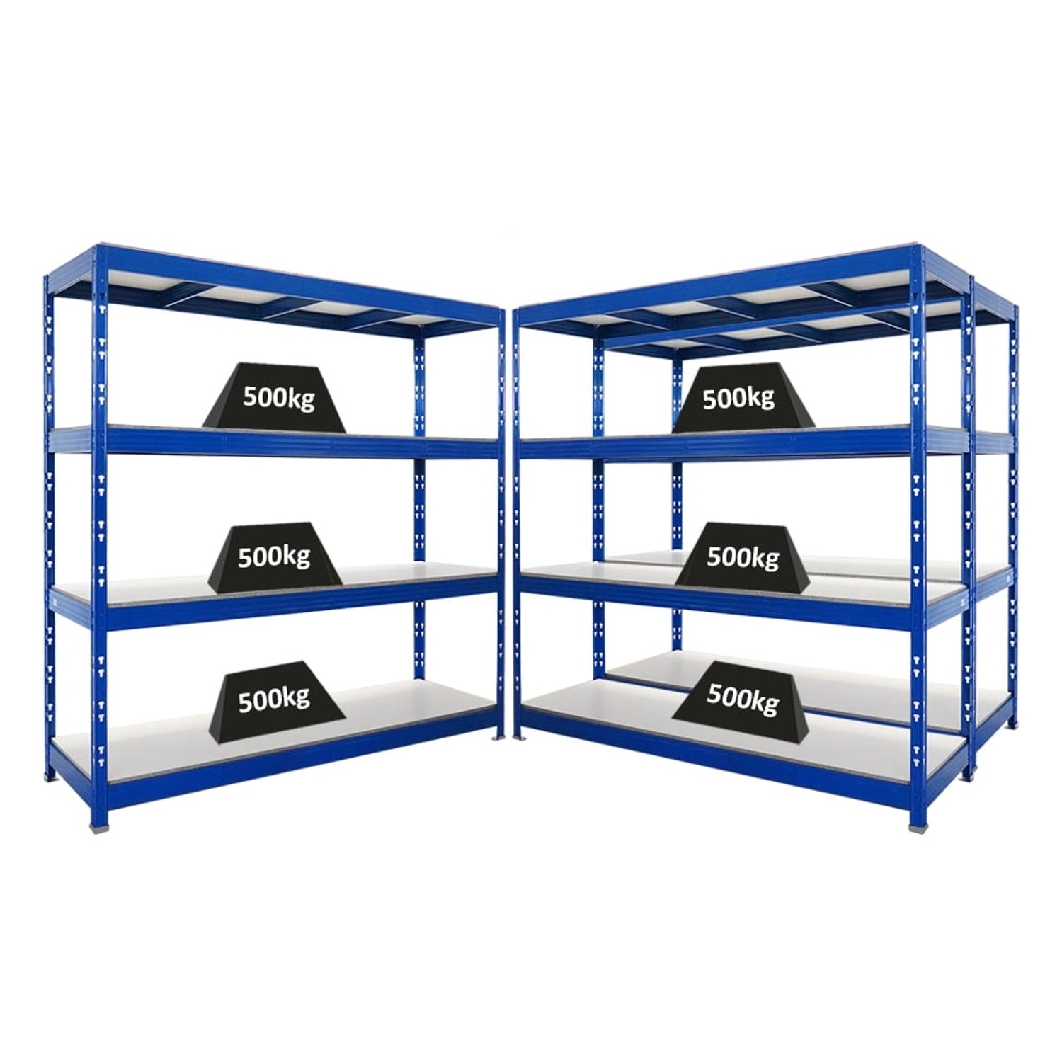 PROREGAL Mega Deal 3x Profi Schwerlastregal Rhino HxBxT 200x200x60cm 4 Mela günstig online kaufen