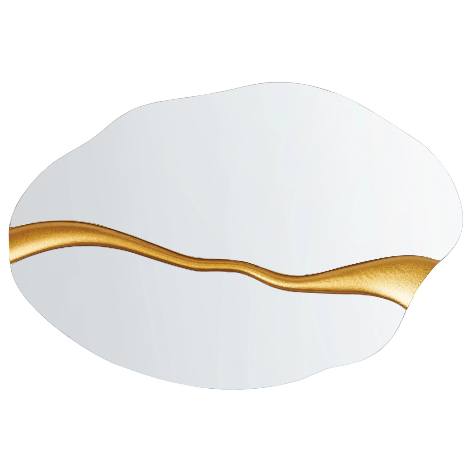 Beliani Wandspiegel POIVRES Gold 4x90x60