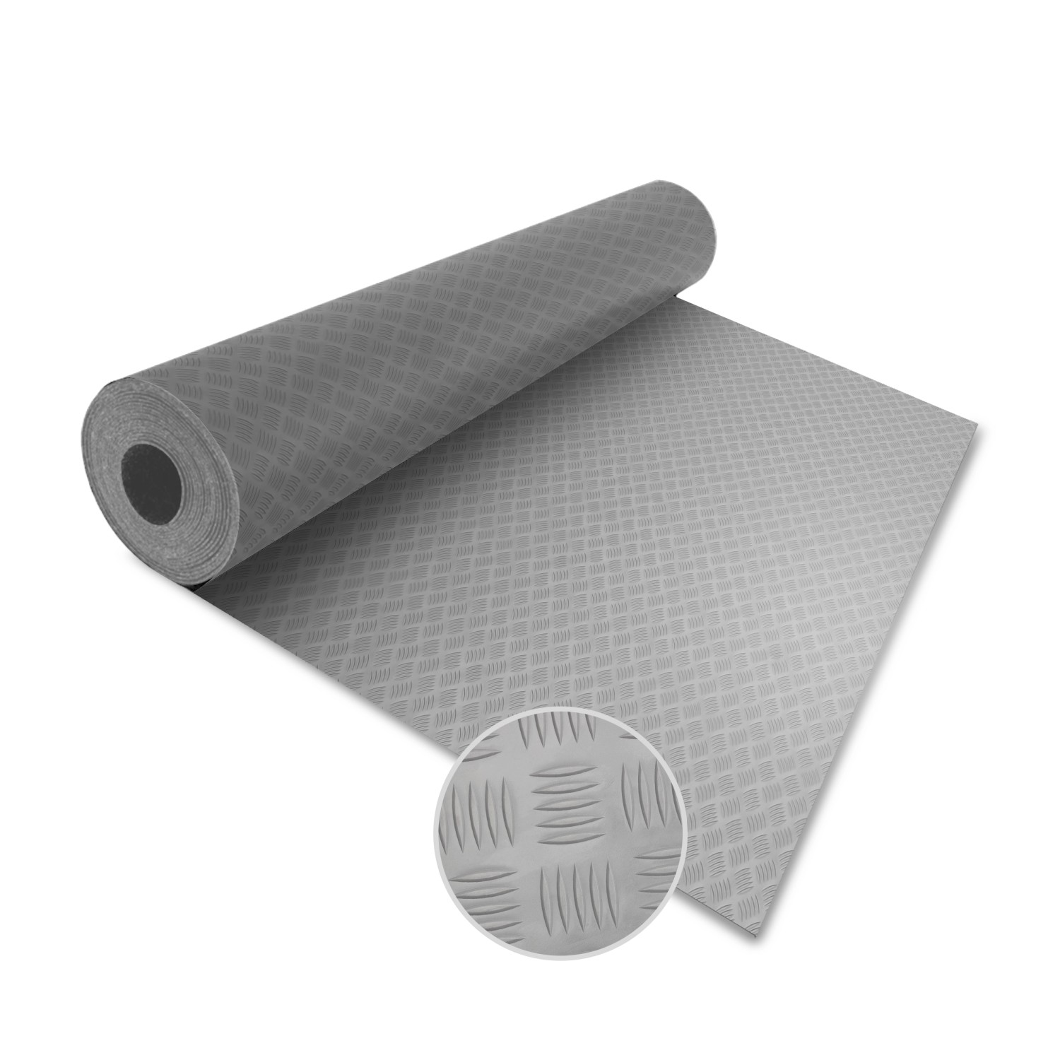 KARAT PVC-Bodenbelag Meterware Diamond Cut 2 mm Stärke Grau 120 x 350 cm günstig online kaufen