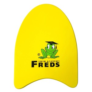 Gelbes Freds Swim Academy Schwimmbrett für Kinder (2-12 Jahre) zum Schwimmen lernen.