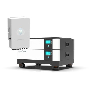 FM-SOLAR Deye 1-Phasen Hybrid-Wechselrichter On/Off-Grid 5kW PV Solar + 20kWh Stapel Batterie Speicher