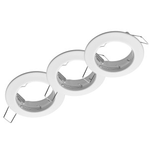 Oktaplex 6er Set Einbaustrahler Sedan für LED-Module 50mm Deckenstrahler Weiß Deckenspot