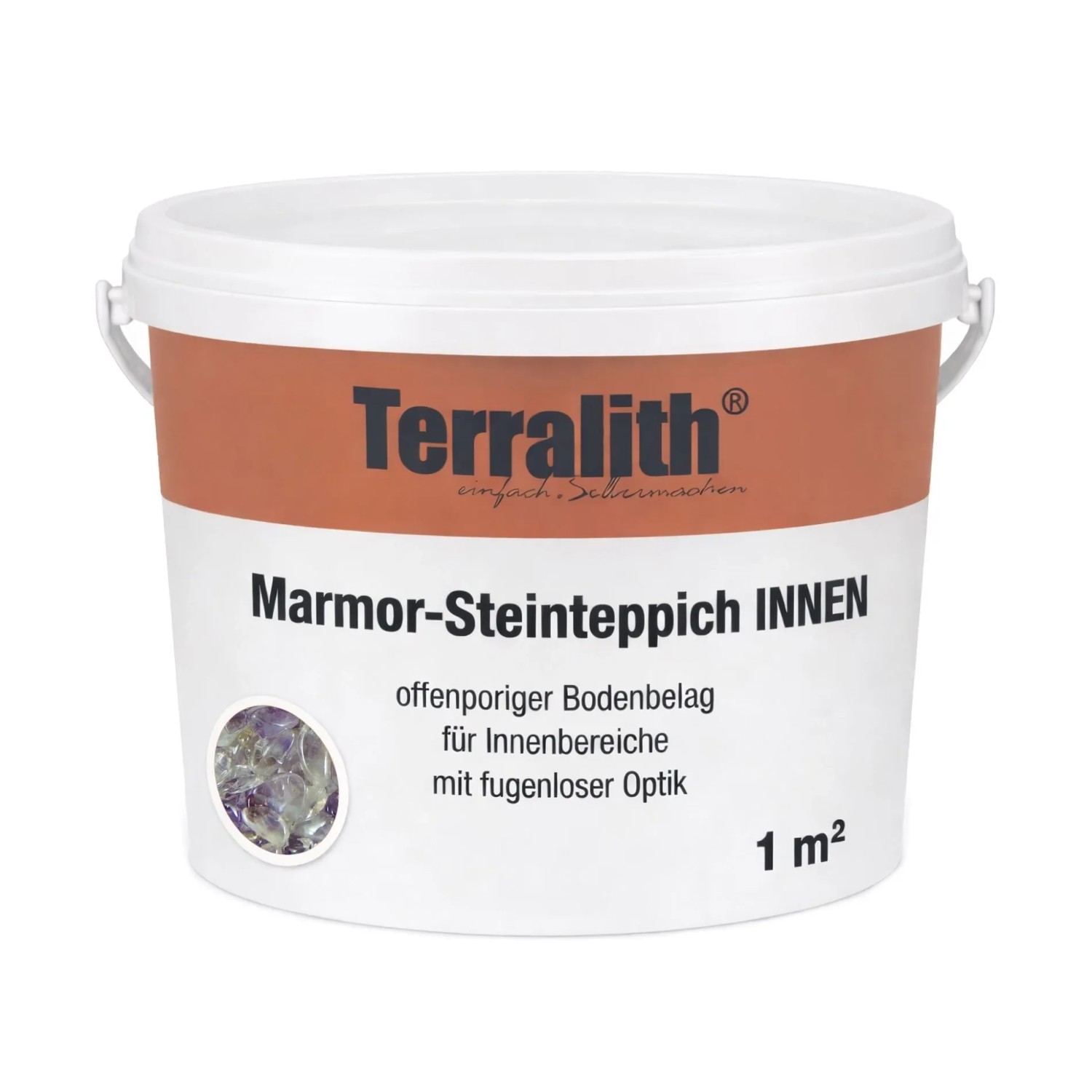 Terralith Edelsteinteppich Amethyst 1 m² Innen