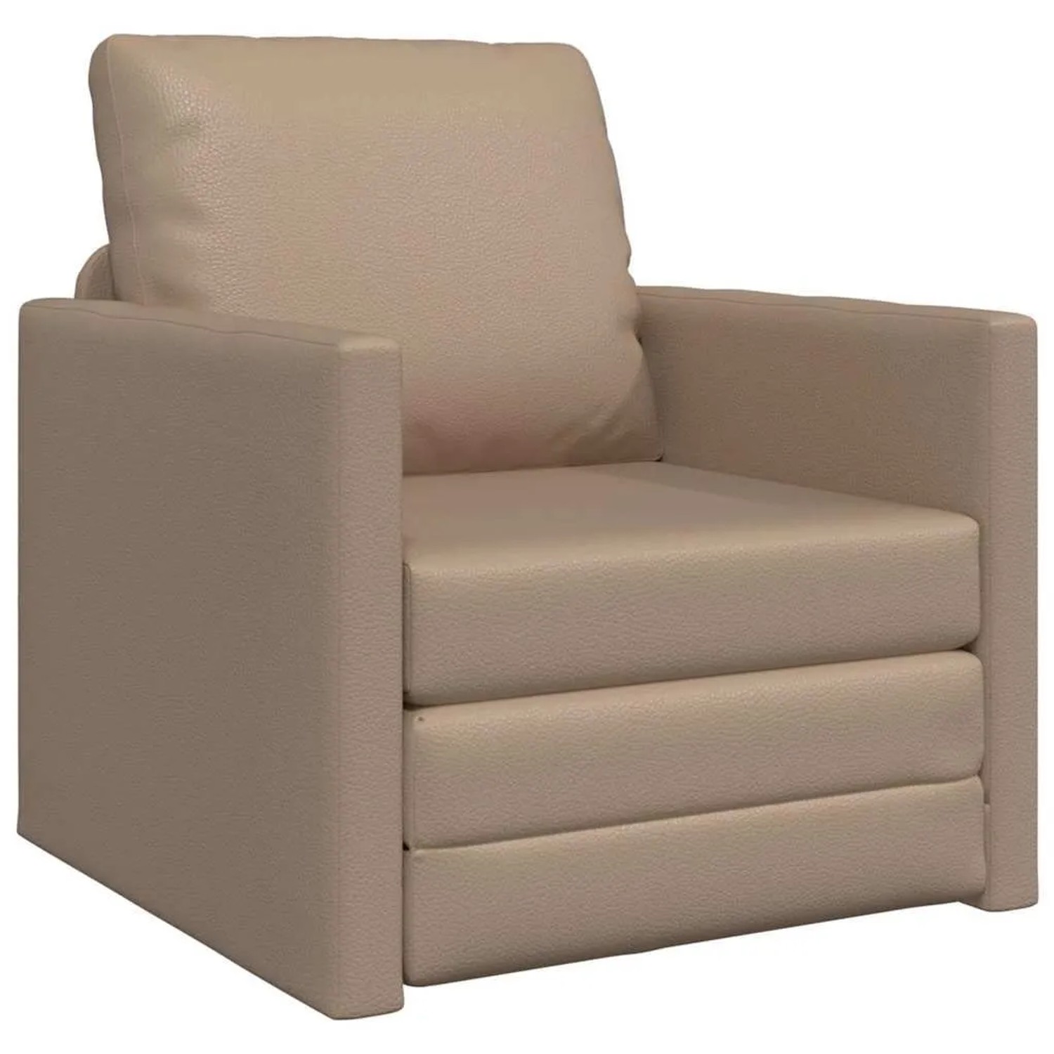 vidaXL Schlafsofa Cappuccino 74 x 77 x 81 cm Kunstleder 4106634 günstig online kaufen