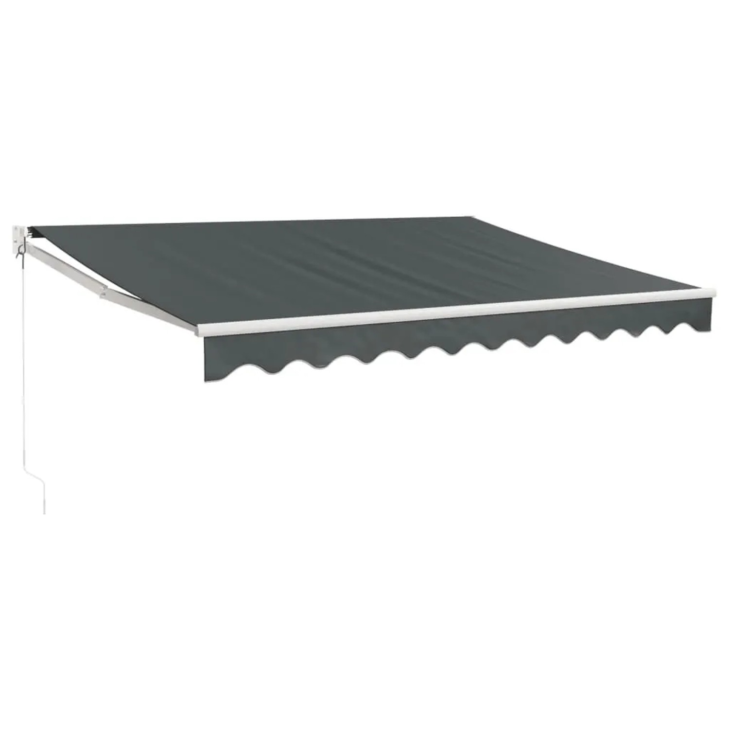 vidaXL Markise Einziehbar Anthrazit 3x2,5 m Stoff und Aluminium 3154436