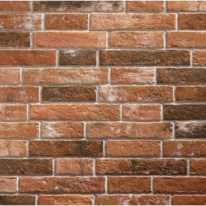 Klimex Verblender Milano UltraStrong Loft: Feinsteinzeug-Riemchen in Klinkeroptik, rotbraun.