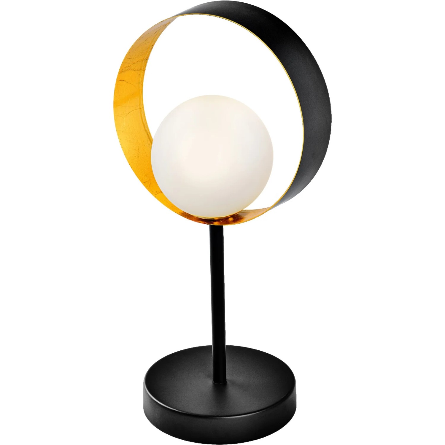 Ledvance Tischleuchte Decor Memphis, schwarz-goldene LED Lampe mit G9 Fassung, 36,5 cm hoch.