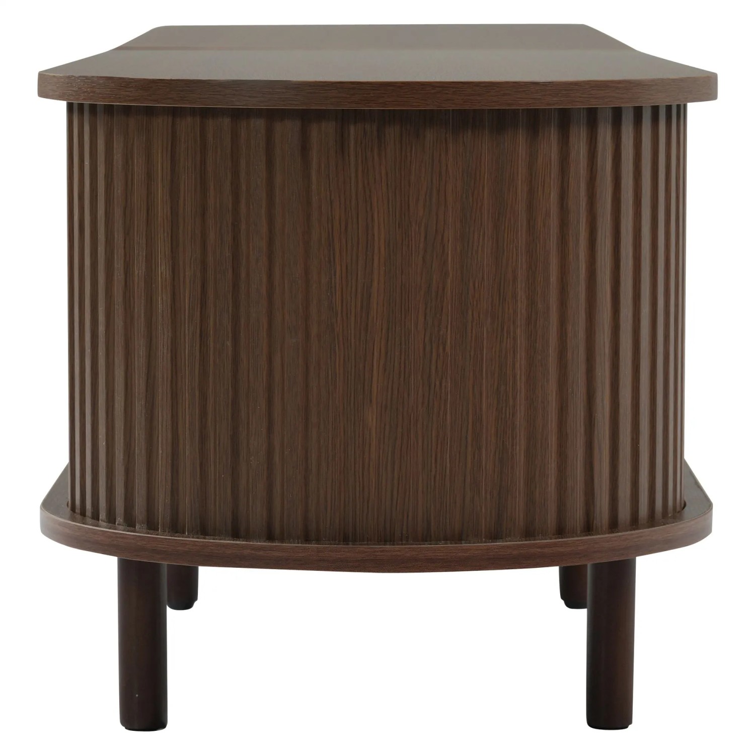 okwish TV Schrank mit Rattan Design Stauraum Wohnzimmer 180x40x40cm Braun