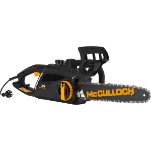 McCulloch Elektro-Kettensäge CSE 2040S, schwarze Motorsäge mit 40 cm Schwert und zweiter Kette.