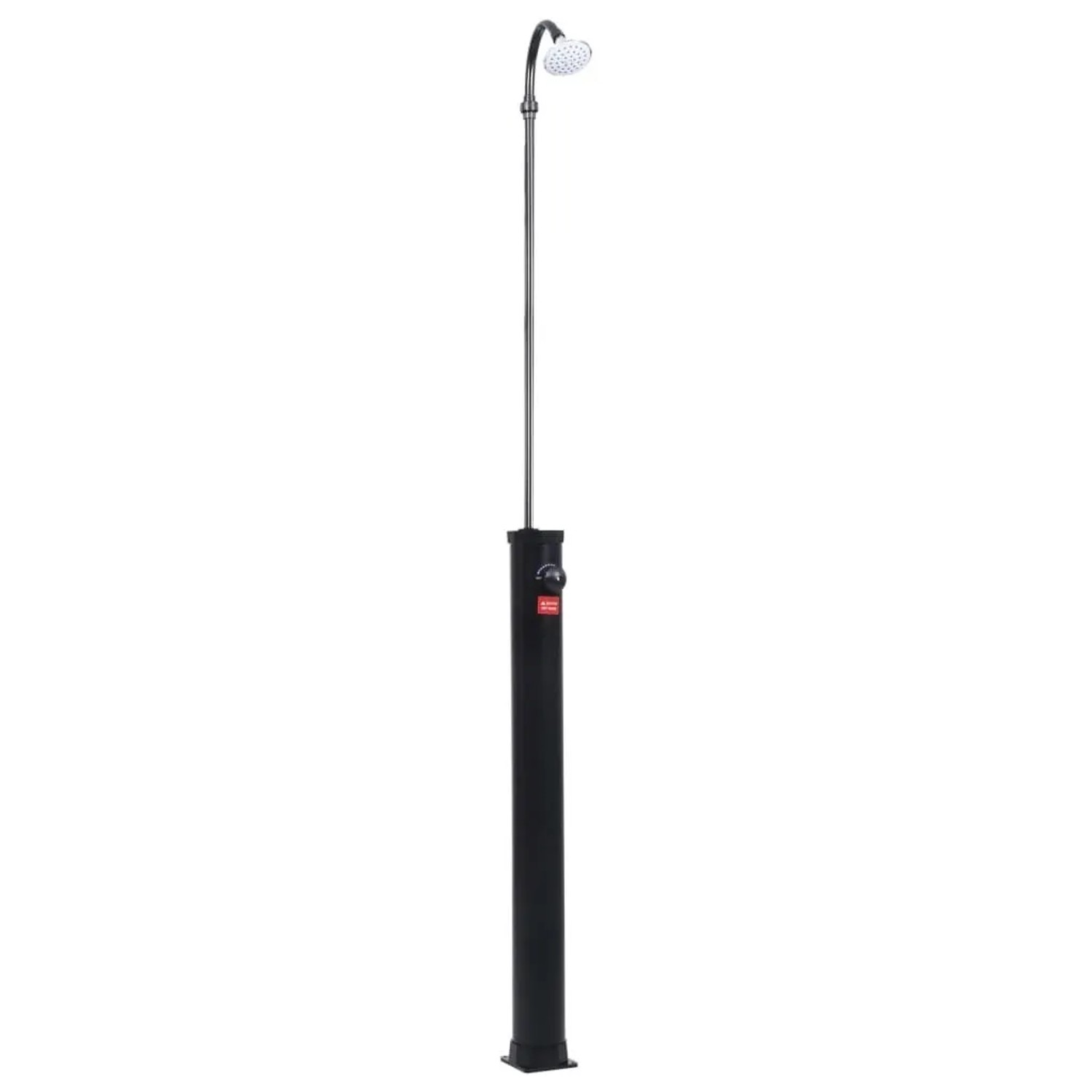 vidaXL Garten-Solardusche Schwarz 215 cm 8 L 92295