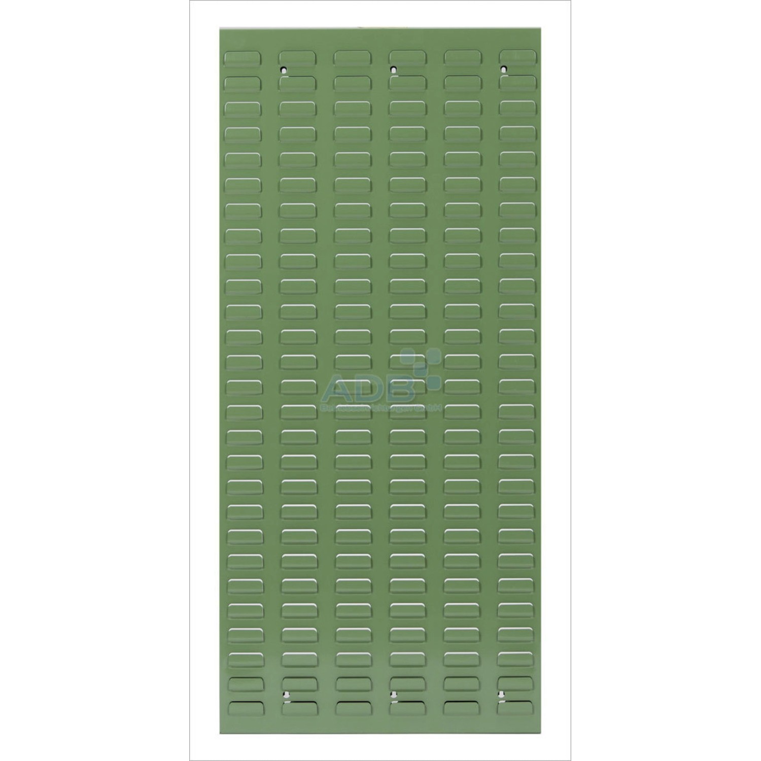 PROREGAL Orthogonale Schlitzplatte HxB 98,7 x 45,6 cm Resedagrün