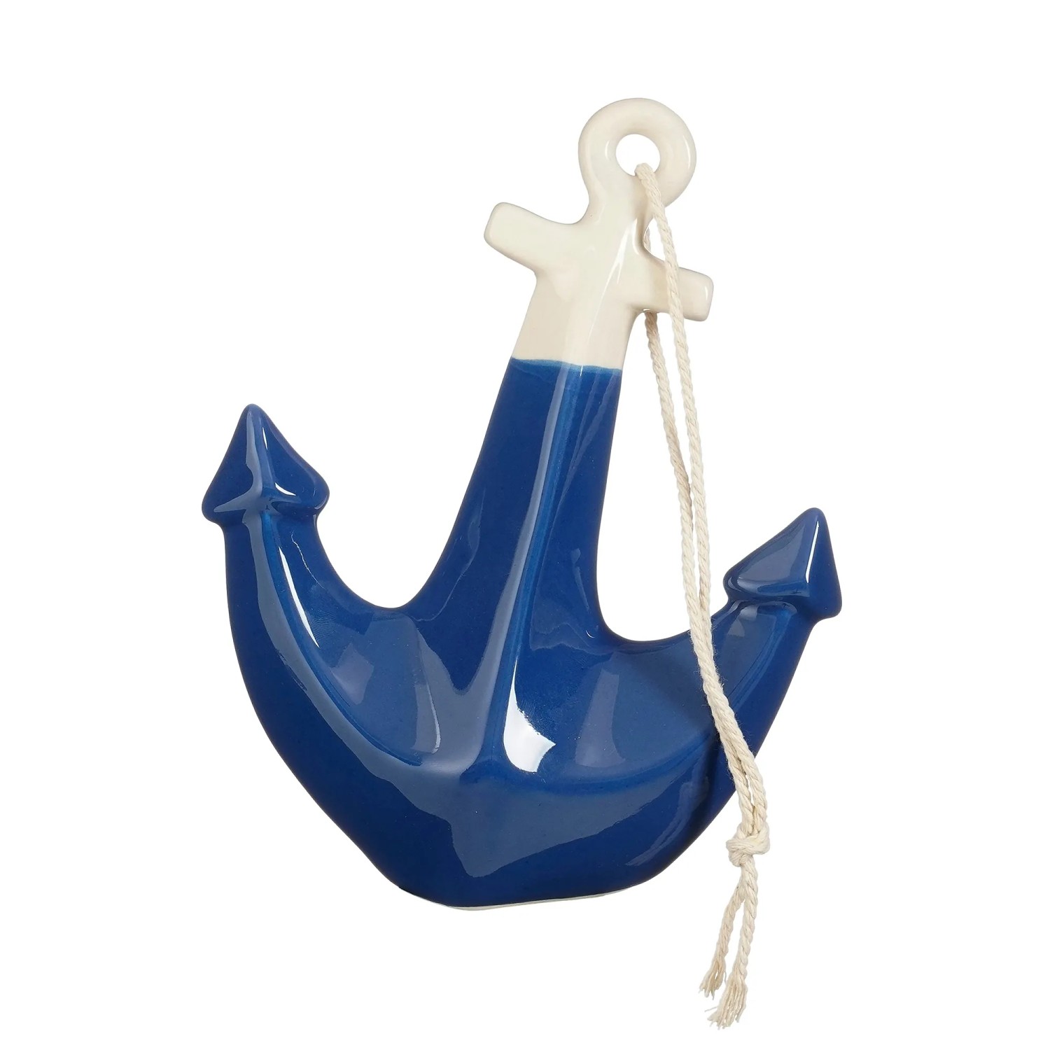 Mica Decorations Anker Deko Dunkelblau 18 cm