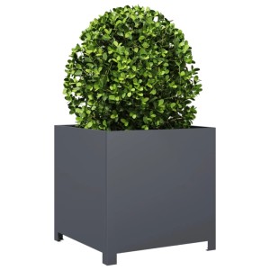 vidaXL Pflanzkübel Anthrazit 50x50x50 cm Stahl 851215