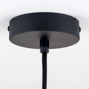 Schwarzer Orion Lightstyle Deckenbaldachin (Ø 100mm) für Lampen und Leuchten.