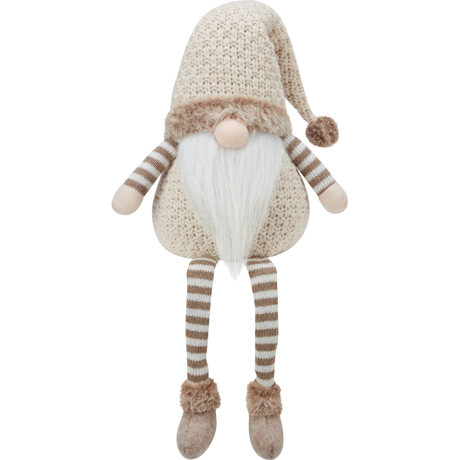 Stoff-Wichtel Beige-Braun 17 cm x 10 cm x 67 cm