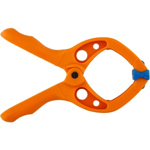 Orange wolfcraft Microfix Federzwinge, 3 cm Spannweite, für Modellbau & universelle Anwendung.