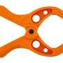 Orange wolfcraft Microfix Federzwinge, 3 cm Spannweite, für Modellbau & universelle Anwendung.