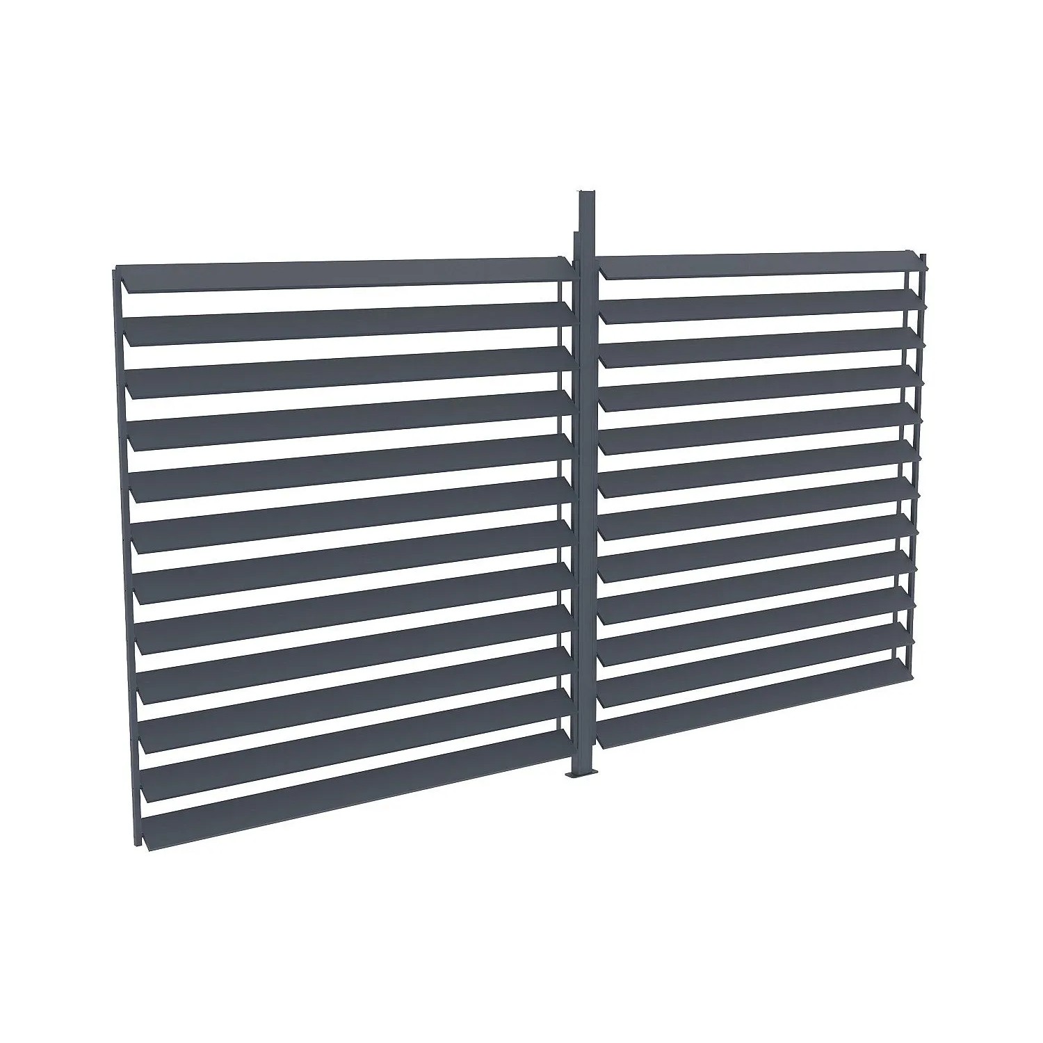 Vente-unique Zubehör Für Terrassenüberdachung  Pergola Und Pavillon Bolsena Anthrazitgrau 368 cm