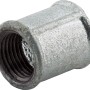 Fitting 18,6 mm (Rp 1/2) aus Temperguss, verzinkt, mit Innengewinde.