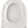 Weißer Calmwaters WC-Sitz D-Form mit Absenkautomatik für Keramag Renova Nr. 1.