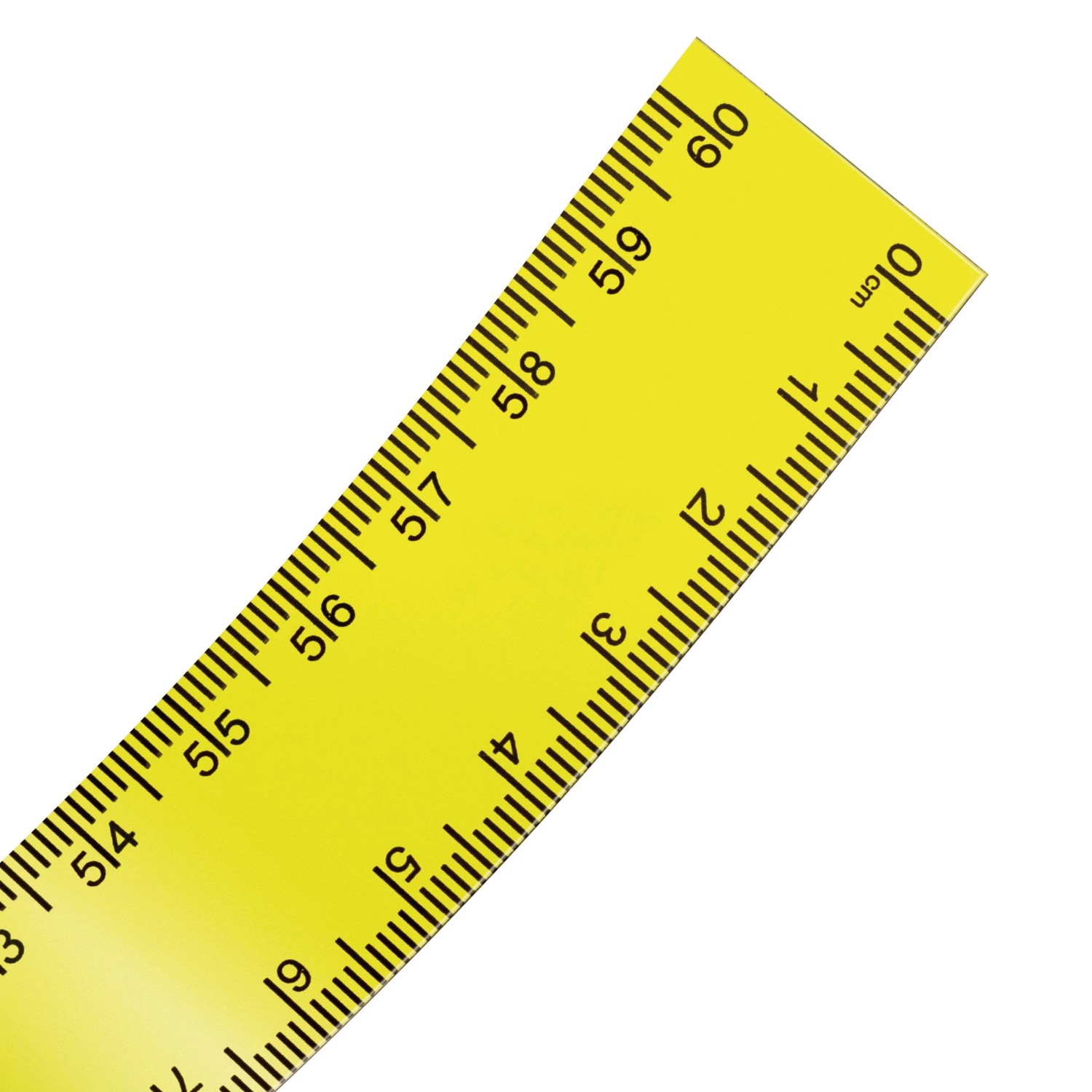 Gelbes Sintron Magnetlineal Maßband, 60cm, 2er Set für Werkstatt und Haushalt.