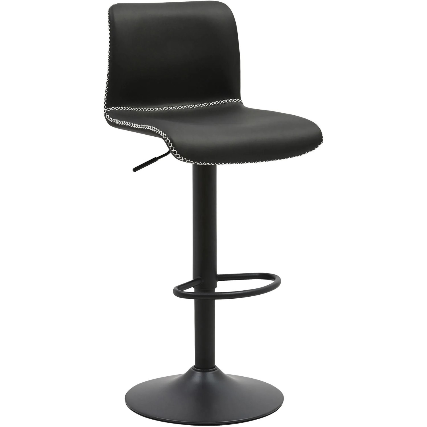 CLP Barhocker Henchy Kunstleder Schwarz